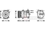 Van Wezel 3700K418 компрессор, кондиционер на OPEL CORSA D