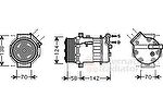 Van Wezel 3700K465 компрессор, кондиционер на OPEL VECTRA C GTS