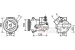 Van Wezel 3700K495 компрессор, кондиционер на OPEL INSIGNIA седан