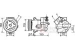 Van Wezel 3700K496 компрессор, кондиционер на OPEL INSIGNIA седан