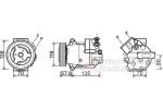 Van Wezel 3700K497 компрессор, кондиционер на OPEL INSIGNIA