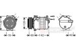 Van Wezel 3700K543 компрессор, кондиционер на OPEL VECTRA C