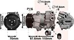 Van Wezel 3700K605 компрессор, кондиционер на CHEVROLET CRUZE Station Wagon (J308)