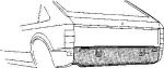 Van Wezel 3727136 задняя стенка на OPEL KADETT D (31_-34_, 41_-44_)