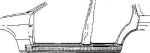 Van Wezel 3730103 накладка порога на OPEL KADETT E Наклонная задняя часть (33_, 34_, 43_, 44_)