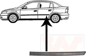 Van Wezel 3742425 облицовка / защитная накладка, дверь на OPEL ASTRA G универсал (F35_)