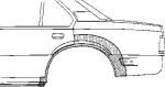 Van Wezel 3761148 боковина на OPEL ASCONA C Наклонная задняя часть (84_, 89_)