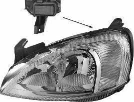Van Wezel 3777963M основная фара на OPEL CORSA C фургон (F08, W5L)