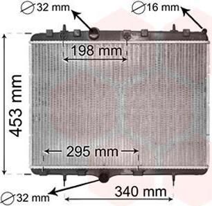 Van Wezel 40002255 радиатор, охлаждение двигателя на PEUGEOT 208
