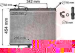 Van Wezel 40002267 радиатор, охлаждение двигателя на PEUGEOT 308 CC