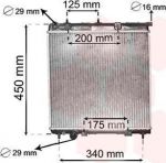 Van Wezel 40002288 радиатор, охлаждение двигателя на PEUGEOT 208