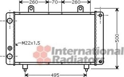 Van Wezel 40002319 радиатор, охлаждение двигателя на PEUGEOT J5 фургон (290L)