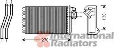 Van Wezel 40006340 теплообменник, отопление салона на PEUGEOT 205 II (20A/C)