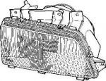 Van Wezel 4046944V основная фара на PEUGEOT 405 II (4B)