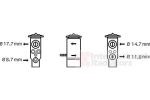 Van Wezel 43001332 расширительный клапан, кондиционер на RENAULT CLIO II (BB0/1/2_, CB0/1/2_)