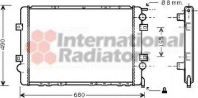 Van Wezel 43002299 радиатор, охлаждение двигателя на RENAULT TRUCKS MASCOTT фургон/универсал