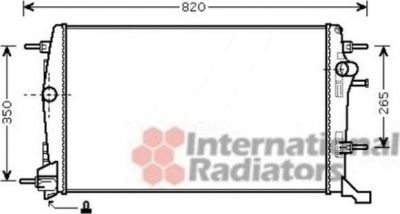 Van Wezel 43002414 радиатор, охлаждение двигателя на RENAULT GRAND SCЙNIC III (JZ0/1_)