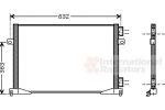 Van Wezel 43005391 конденсатор, кондиционер на OPEL VIVARO фургон (F7)