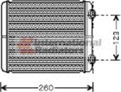 Van Wezel 43006344 теплообменник, отопление салона на RENAULT LAGUNA II Grandtour (KG0/1_)
