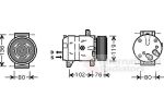 Van Wezel 4300K069 компрессор, кондиционер на OPEL VIVARO c бортовой платформой/ходовая часть (E7)