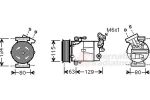 Van Wezel 4300K384 компрессор, кондиционер на NISSAN QASHQAI / QASHQAI +2 (J10, JJ10)