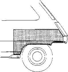 Van Wezel 4342146 боковина на RENAULT TWINGO I (C06_)