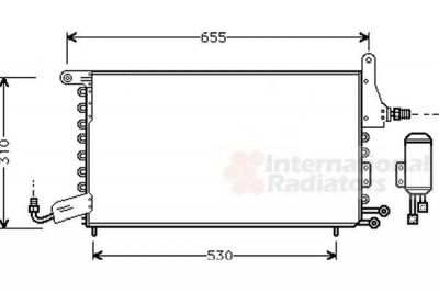 Van Wezel 49005026 конденсатор, кондиционер на SEAT TOLEDO I (1L)