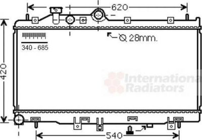 Van Wezel 51002079 радиатор, охлаждение двигателя на SUBARU LEGACY V (BM, BR)