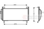 Van Wezel 51005038 конденсатор, кондиционер на SUBARU IMPREZA седан (GC)