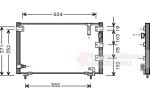 Van Wezel 53005262 конденсатор, кондиционер на TOYOTA PICNIC (_XM10)