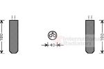 Van Wezel 5300D015 осушитель, кондиционер на TOYOTA YARIS VERSO (_NLP2_, _NCP2_)