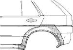 Van Wezel 5324148 боковина на TOYOTA COROLLA Compact (_E9_)