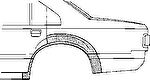 Van Wezel 5385144 боковина на TOYOTA COROLLA Wagon (_E10_)