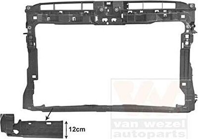 Van Wezel 5766678 облицовка передка на VW GOLF VII универсал (BA5)