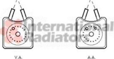 Van Wezel 58003147 масляный радиатор, двигательное масло на SKODA OCTAVIA (1Z3)