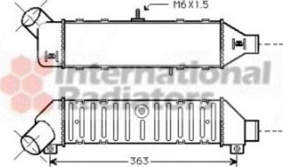 Van Wezel 58004136 интеркулер на VW POLO CLASSIC (6KV2)