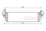 Van Wezel 58004313 интеркулер на VW MULTIVAN V (7HM, 7HN, 7HF, 7EF, 7EM, 7EN)