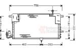 Van Wezel 58005141 конденсатор, кондиционер на VW PASSAT Variant (3A5, 35I)