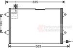 Van Wezel 58005146 конденсатор, кондиционер на VW GOLF IV Cabriolet (1E7)