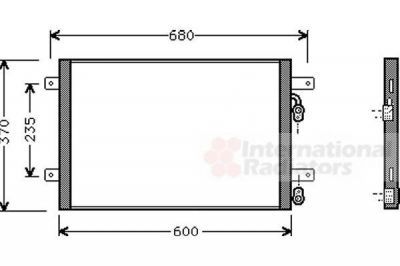 Van Wezel 58005153 конденсатор, кондиционер на FORD GALAXY (WGR)
