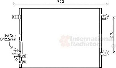 Van Wezel 58005323 конденсатор, кондиционер на VW PASSAT ALLTRACK (365)