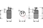 Van Wezel 5800D017 осушитель, кондиционер на VW PASSAT Variant (3A5, 35I)