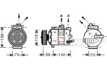 Van Wezel 5800K266 компрессор, кондиционер на VW PASSAT (362)