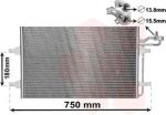 Van Wezel 59005149 конденсатор, кондиционер на VOLVO C30