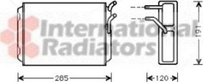 Van Wezel 59006096 теплообменник, отопление салона на VOLVO 740 Kombi (745)