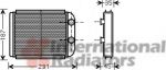Van Wezel 59006132 теплообменник, отопление салона на VOLVO V40 универсал (VW)