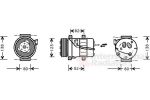 Van Wezel 5900K054 компрессор, кондиционер на VOLVO S80 I (TS, XY)