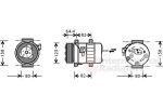 Van Wezel 5900K113 компрессор, кондиционер на VOLVO S40 I (VS)