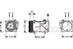 Van Wezel 5900K119 компрессор, кондиционер на VOLVO 940 II универсал (945)