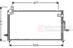 Van Wezel 81005044 конденсатор, кондиционер на DAEWOO MATIZ (KLYA)